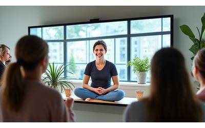 Screenshot of a virtual wellness workshop with engaged participants.